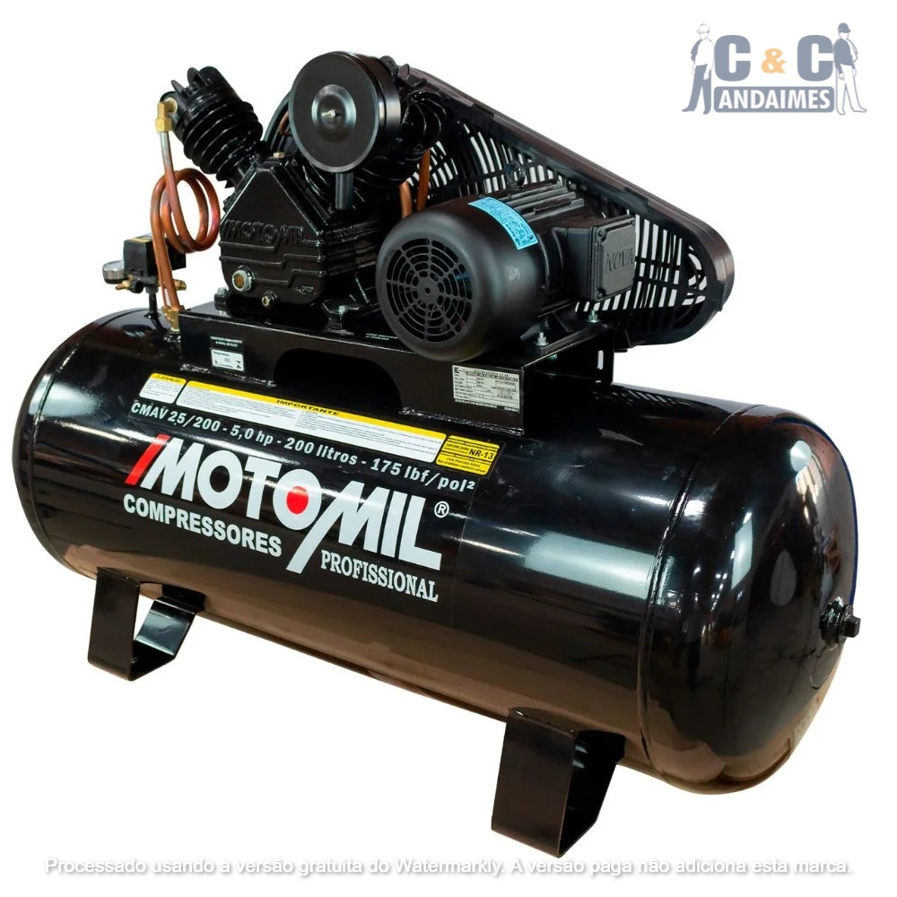 Compressor 25 pés para construção civil